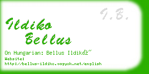 ildiko bellus business card